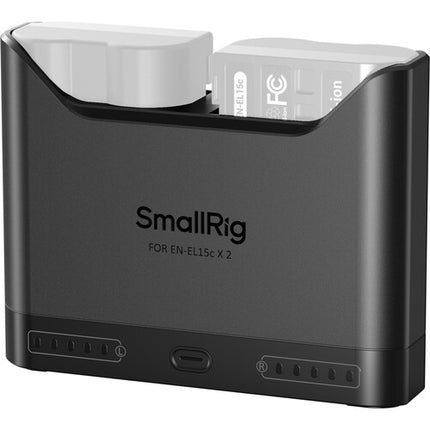 SmallRig EN-EL15c Cargador Doble para Baterías Cámara USB-C