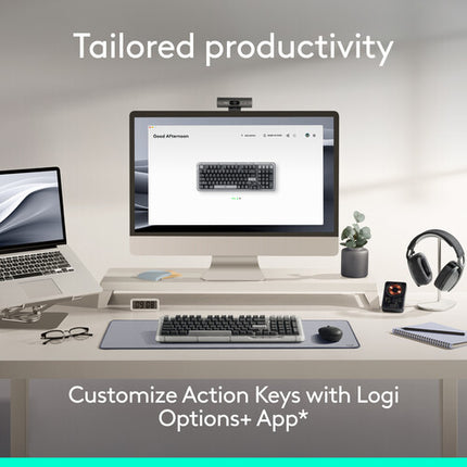 Logitech Alto Keys K98M Teclado Inalámbrico Bluetooth Blanco Retroiluminado 12 Meses Autonomía