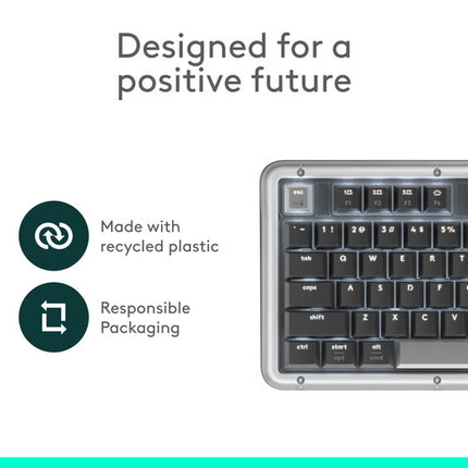 Logitech Alto Keys K98M Teclado Inalámbrico Bluetooth Blanco Retroiluminado 12 Meses Autonomía