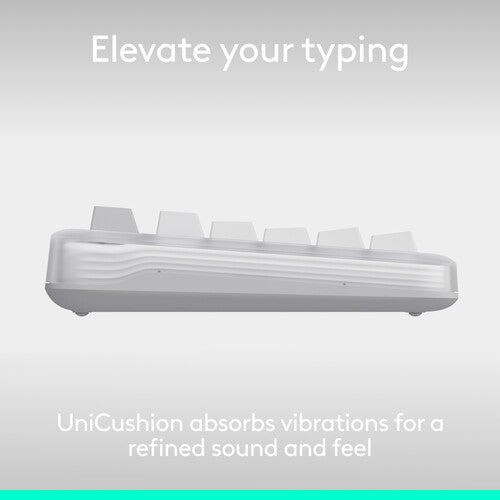 Logitech Alto Keys K98M Teclado Inalámbrico Bluetooth Blanco con Luz Blanca y 12 Meses Batería