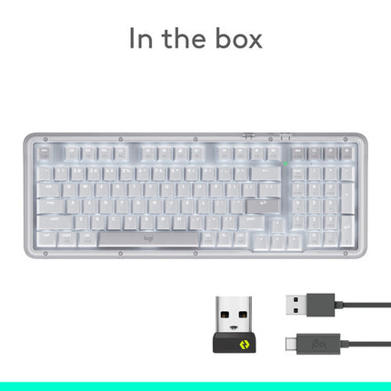 Logitech Alto Keys K98M Teclado Inalámbrico Bluetooth Blanco con Luz Blanca y 12 Meses Batería