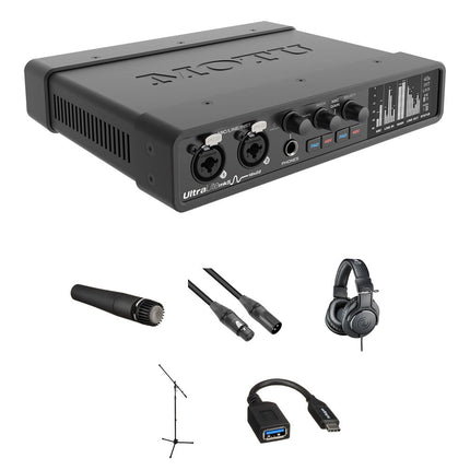 MOTU UltraLite-mk5 Interfaz de Audio MIDI USB-C 24-Bit 192kHz con Kit para Guitarra