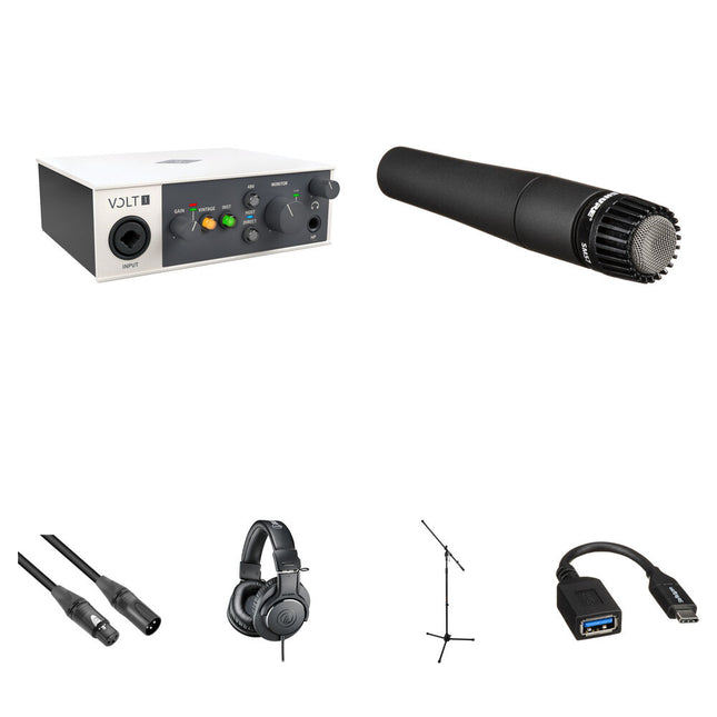 Universal Audio Volt 1 Interfaz USB-C Audio MIDI 24-bit 192kHz Kit Guitarra