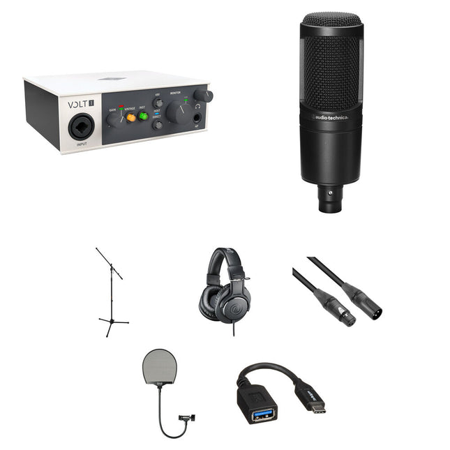 Universal Audio Volt 1 Interfaz de Audio USB-C 24 Bit 192 kHz con Kit de Grabación