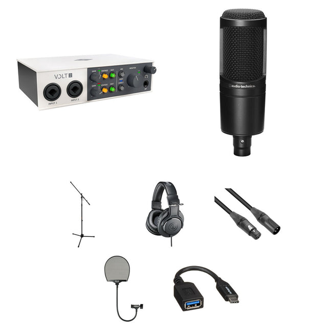 Universal Audio Volt 2 Interfaz de Audio USB-C 24-Bit 192 kHz con Kit Composición