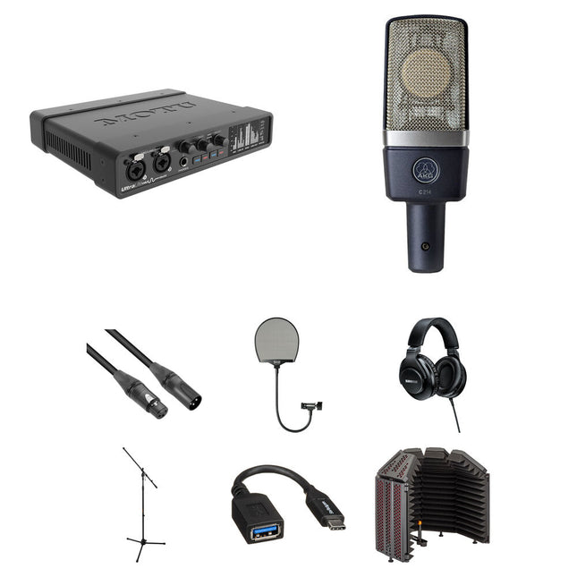MOTU UltraLite-mk5 Interfaz de Audio USB-C 24-Bit 192 kHz con Kit de Voiceover