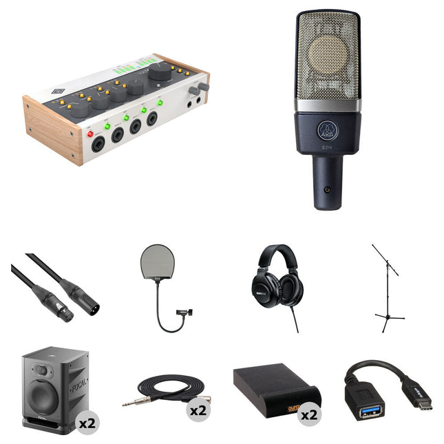 Universal Audio Volt 476P Interfaz de Audio USB 4x4 con 4 Preamplificadores y Kit Estudio Completo