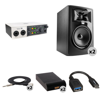 Universal Audio Volt 2 Interfaz de Audio USB-C 24-Bit 192 kHz con Kit de Mezcla
