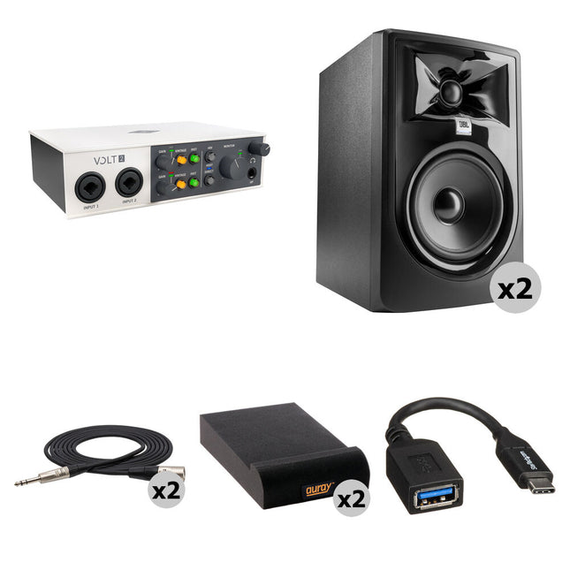 Universal Audio Volt 2 Interfaz de Audio USB-C 24-Bit 192 kHz con Kit de Mezcla