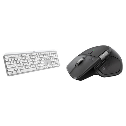 Logitech MX Master 4 Ratón y MX Keys S Teclado Inalámbrico para Mac Kit Space Black 8000 dpi 70 Días Batería