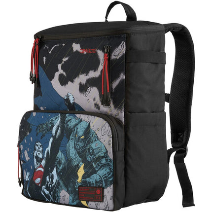 Hex Comic Book Collector Backpack V2 Batman vs Superman 19L resistente al agua con funda para laptop 15