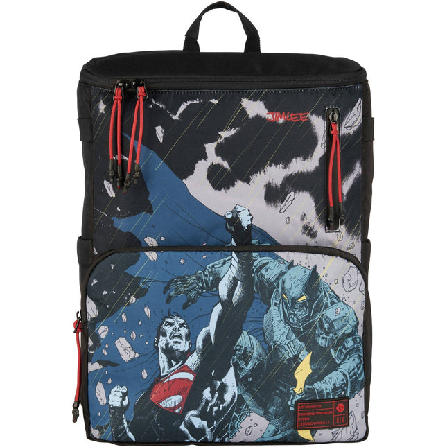 Hex Comic Book Collector Backpack V2 Batman vs Superman 19L resistente al agua con funda para laptop 15