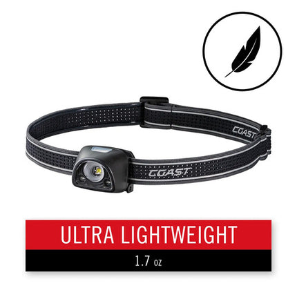 COAST FL1R Linterna frontal recargable 300 lúmenes 3.8 horas IP54