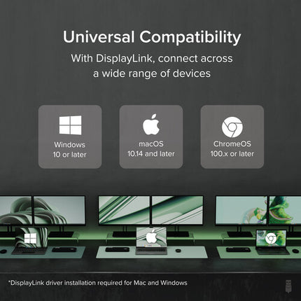 Plugable USB 3.0 Estación de Acoplamiento para 2 Monitores WUXGA 60 Hz