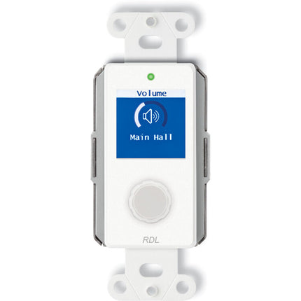 RDL D-NVC2 Control de Volumen en Red Dante AES67 Blanco PoE