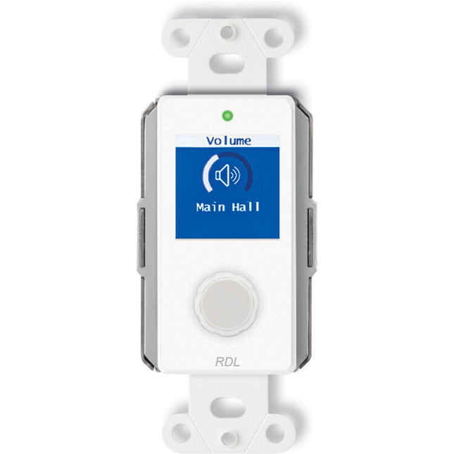RDL D-NVC2 Control de Volumen en Red Dante AES67 Blanco PoE
