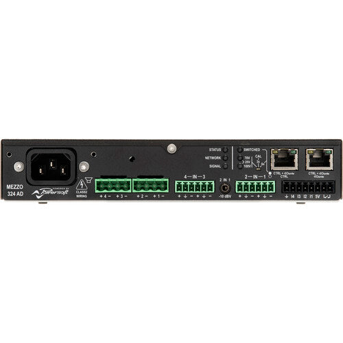 Powersoft MEZZO 602 AD Amplificador Flexible 600W 2 Canales con DSP y Dante