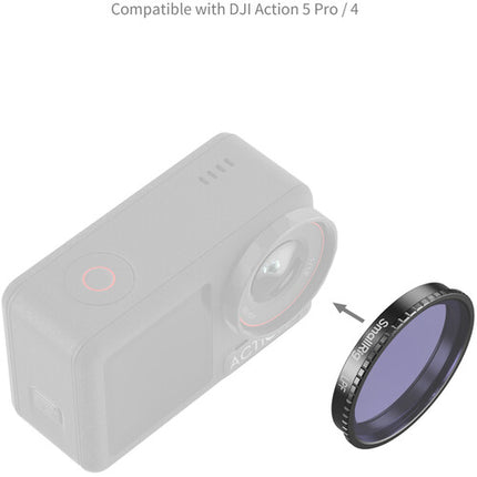 SmallRig Filtro Reducción de Contaminación Lumínica para DJI Osmo Action 4 5 Pro Multicapa