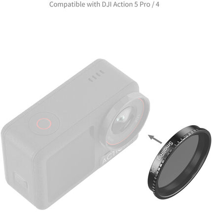 SmallRig Filtro CPL para DJI Osmo Action 4/5 Pro Montaje Snap-On Multicapa