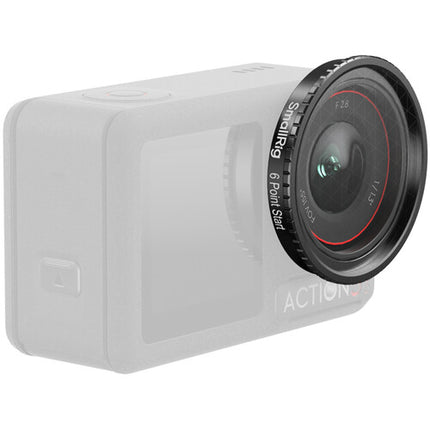 SmallRig Star Cross filtro para DJI Osmo Action 4/5 Pro vidrio multirrevestido y sistema snap-on