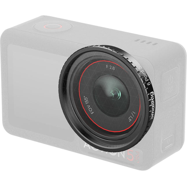 SmallRig Star Cross filtro para DJI Osmo Action 4/5 Pro vidrio multirrevestido y sistema snap-on