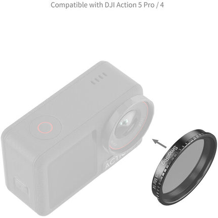 SmallRig Filtro Black Mist 1/4 para DJI Osmo Action 4 y 5 Pro Multicapa