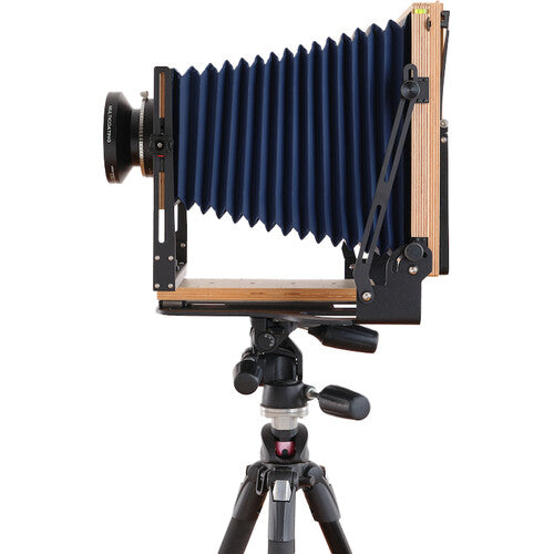 Intrepid Camera 8 x 10 Cámara de Gran Formato con Fuelle Azul Extensión 20.1"