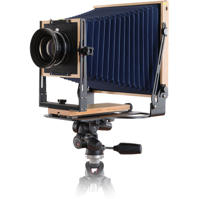 Intrepid Camera 8 x 10 Cámara de Gran Formato con Fuelle Azul Extensión 20.1"