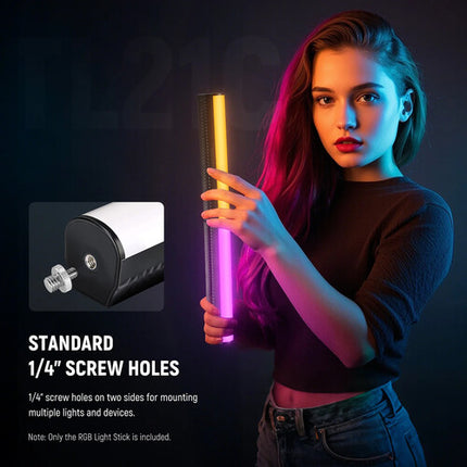 Neewer TL21C Varita de Luz RGB 9" con Trípode de Mesa y Batería 2550mAh