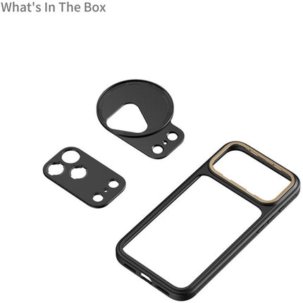SmallRig Funda Fotográfica Bumper para iPhone 17 Pro Negro con Adaptador de Lentes T-Mount y Filtro 67mm