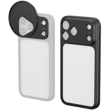 SmallRig Funda Fotográfica Bumper para iPhone 17 Pro Negro con Adaptador de Lentes T-Mount y Filtro 67mm