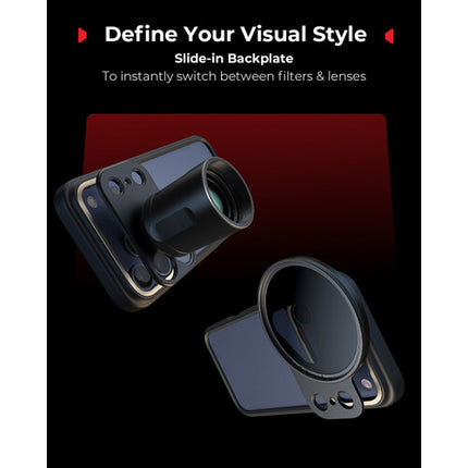 SmallRig Funda Fotográfica Bumper para iPhone 17 Pro Negro con Adaptador de Lentes T-Mount y Filtro 67mm