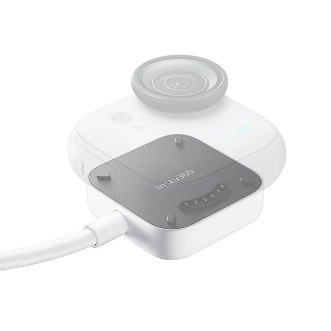 Base de Carga Insta360 para GO Ultra con Cable USB-C y Montaje Magnético