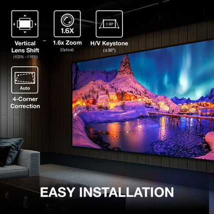 Optoma Technology UHZ58LV Proyector 3000 lúmenes UHD 4K DLP Dual-Láser