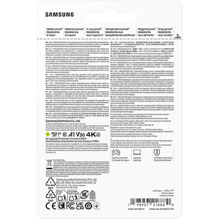 Samsung 512GB P9 microSD Express Tarjeta de Memoria 800 MB/s 3 Años Garantía