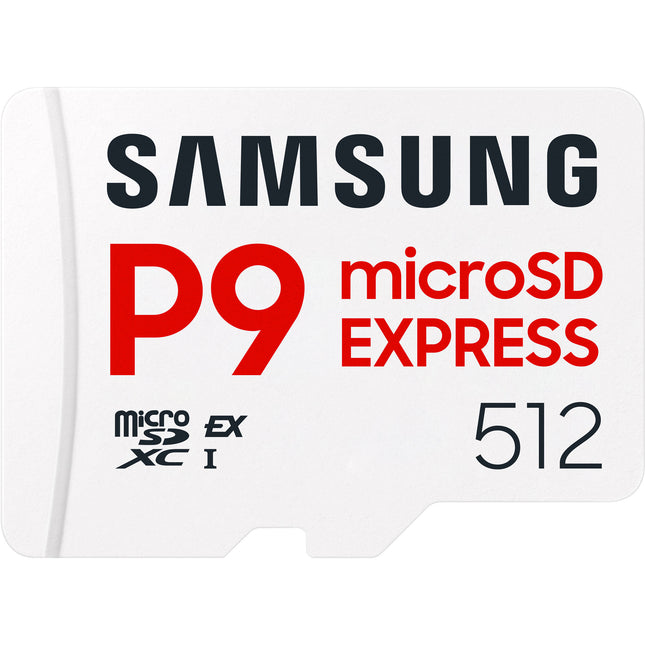 Samsung 512GB P9 microSD Express Tarjeta de Memoria 800 MB/s 3 Años Garantía