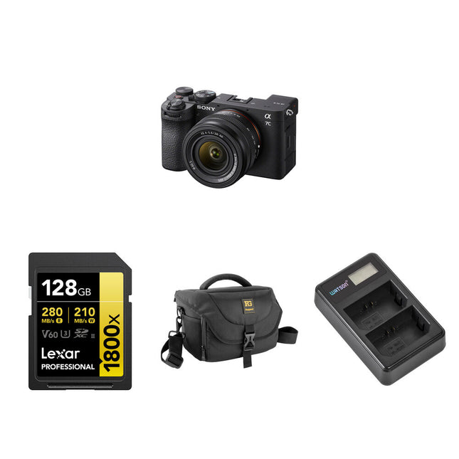Sony a7C II Cámara sin Espejo con Sensor 33MP y Estabilización 7 Stops Bundle Básico