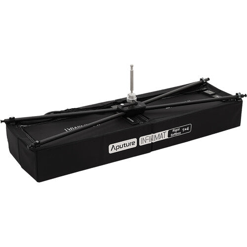 Aputure INFINIMAT Rigid Softbox 1 x 4' Modificador LED Plegable con Difusores y Rejilla