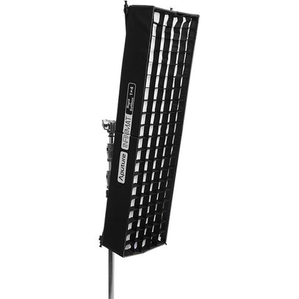 Aputure INFINIMAT Rigid Softbox 1 x 4' Modificador LED Plegable con Difusores y Rejilla