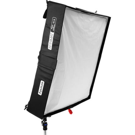 Aputure INFINIMAT Rigid Softbox 4x4 pies con difusores y rejilla de control luz