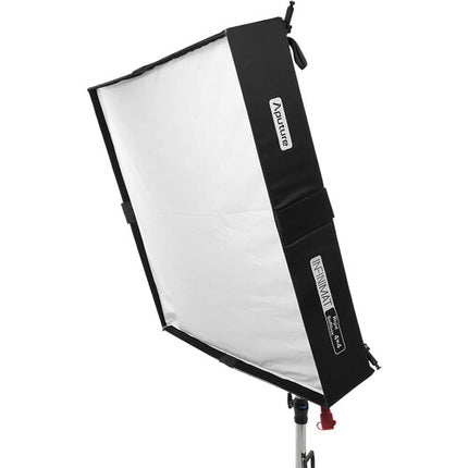 Aputure INFINIMAT Rigid Softbox 4x4 pies con difusores y rejilla de control luz