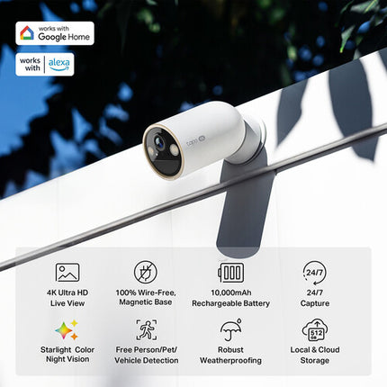 TP-Link Tapo C460 Cámara de Seguridad 4K UHD Batería 10000mAh