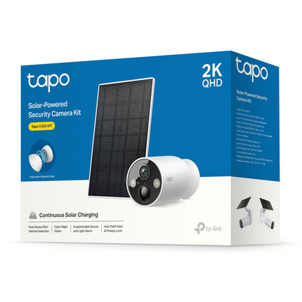 TP-Link Tapo C425 V2 Cámara de Seguridad Solar 2560x1440 30fps Kit