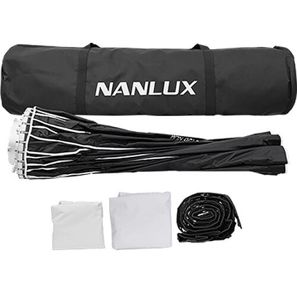 Nanlux Parabolic Softbox 47.2 pulgadas Interior Plateado con Rejilla Eggcrate