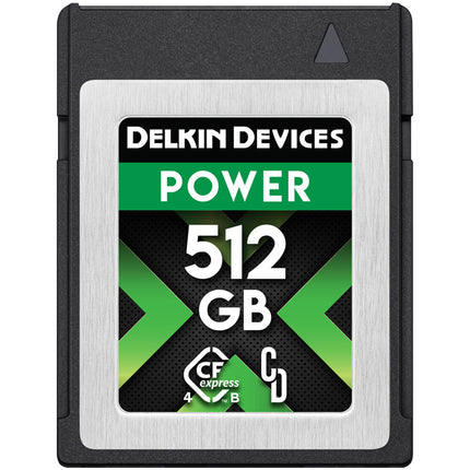 Delkin Devices POWER 4.0 CFexpress Tipo B 512GB Kit 2 Unidades 3650 MB/s Lectura 3240 MB/s Escritura