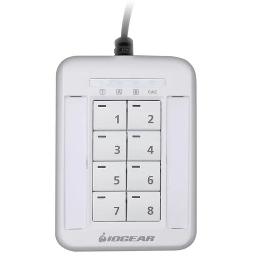 IOGEAR Secure KVM Selector Remoto V2 con Cable 6 Pies y LEDs