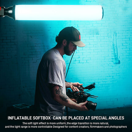 GVM AT100 Tubo Inflable Softbox para Iluminación con Bolsa y Bomba