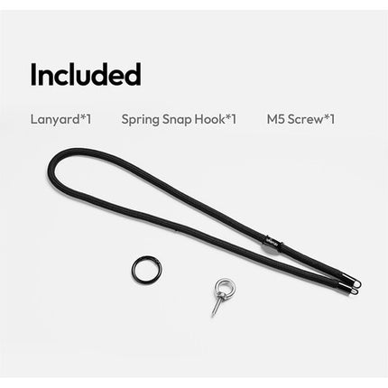 Ulanzi AS01 Lanyard para cámara de acción negro clip 25mm seguro