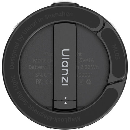 Ulanzi ML05 MagLock Luz de Relleno LEDs 160 Lux 600mAh Batería Negro
