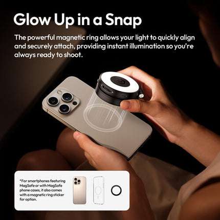 Ulanzi LM23 Luz de Relleno Móvil Magnética 110 Lux 400mAh USB-C Negra